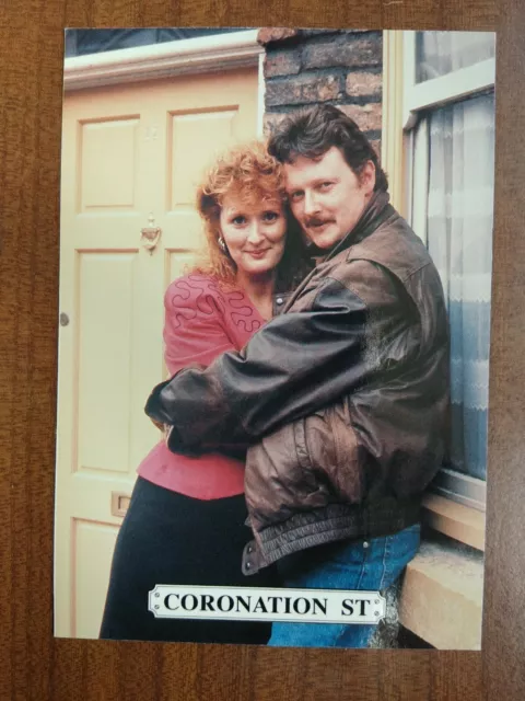 Beverley Callard & Charles Lawson Coronation Street Not Signed Cast Post Card