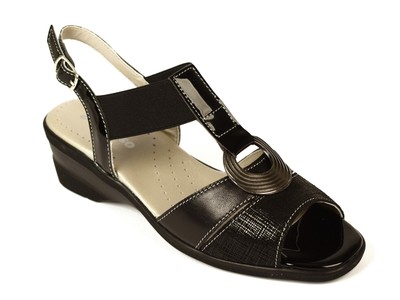 Melluso SANDALI DONNA MELLUSO ESTATE 08004E  CON FASCIA ELASTICA NERO 