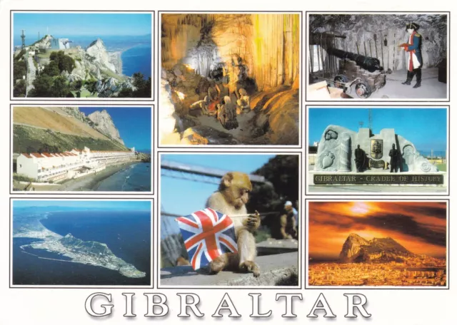 Gibraltar Multiview Postcard unused VGC