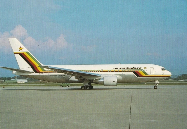 Carte Postale Avion - Air Zimbabwe - Boeing 767-2No (Z-Wpe)