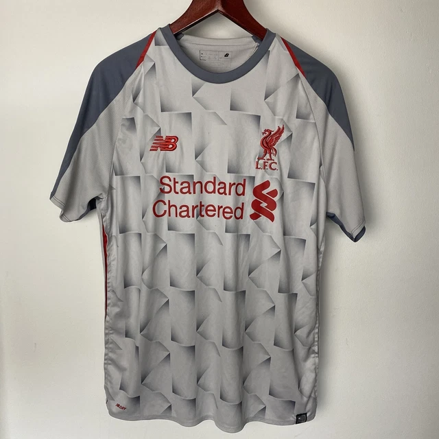 LIVERPOOL 2018 2019 THIRD Football Shirt Jersey Grey New Balance