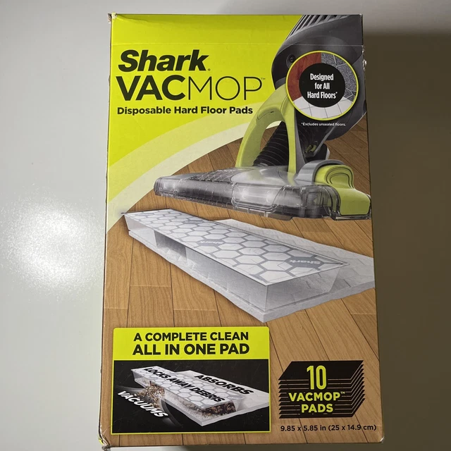 SHARK DISPOSABLE HARD Floor VacMop Vacuum Mop Pad Refills 10 Count