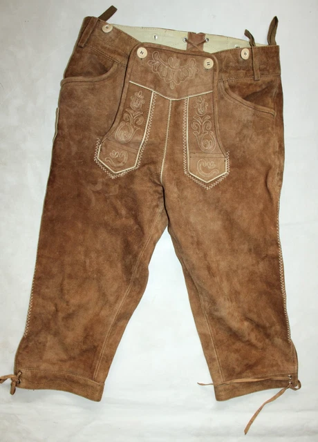 Country Line Trachten Herren Leder Hose  Gr 44 W29 Lederhose Wiesn Tirol
