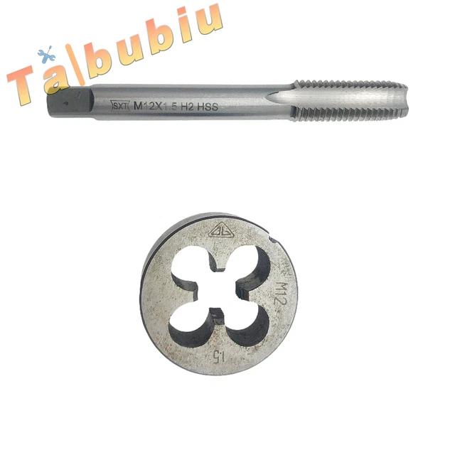US M12 x 1.5mm Tap & Die Metric Thread Right Hand HSS High Speed Steel