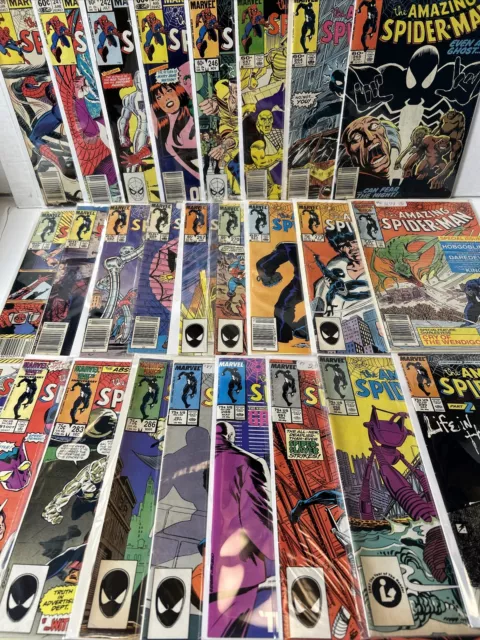 Huge Lot Amazing Spider-Man 26 Comics Between #236-295 (Marvel 1983-87)