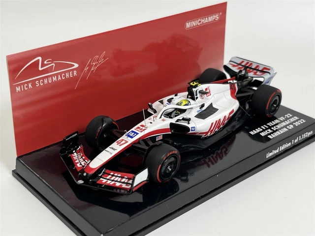 Minichamps Mick Schumacher Haas F1 Modellauto – VF-22, Bahrain GP 2022, Limitierte Edition 1:43