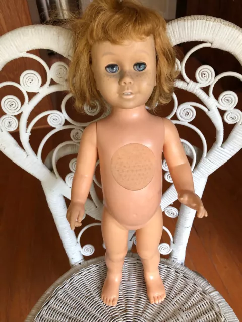 Vintage Mattel Chatty Cathy Doll Soft Face. Blonde. Unstamped (this is good)