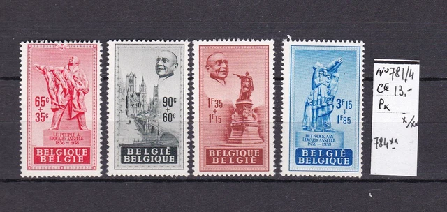 Belgique N°781/784-N**./N*Tb-Voir Scan-B423