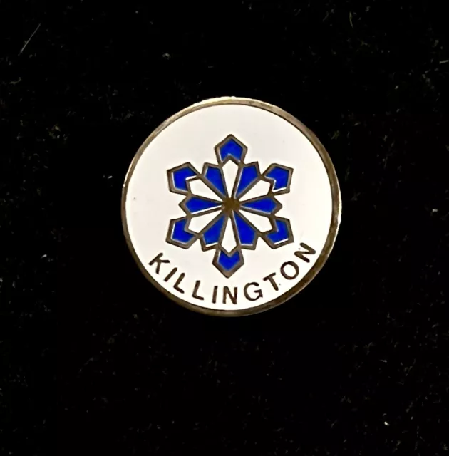 KILLINGTON Snowflake Skiing Ski Pin VERMONT Resort Souvenir Travel Lapel