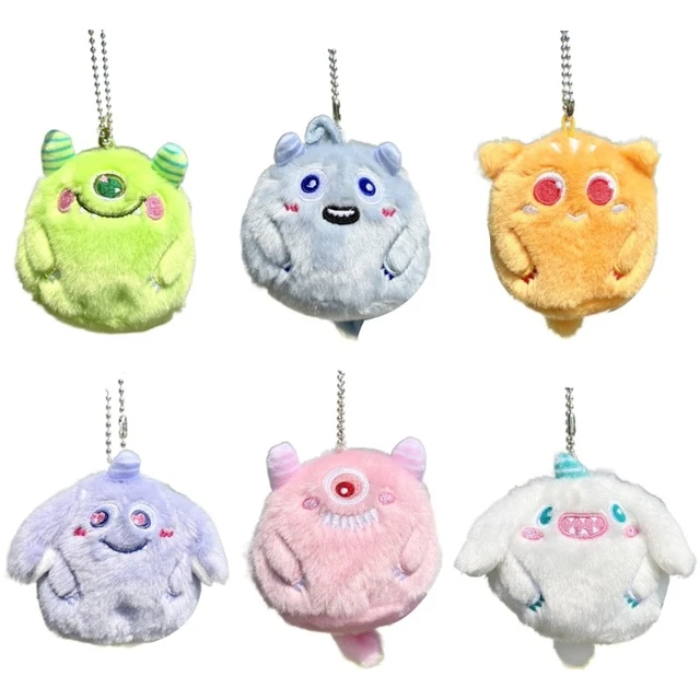 Cute Cartoon Keychain Decorative Pendant Kid Backpack Accessory Plush Toy