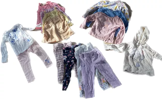 girls Age 2-3 spring clothes bundle - 14 Pieces - Gap, George Disney, Tu