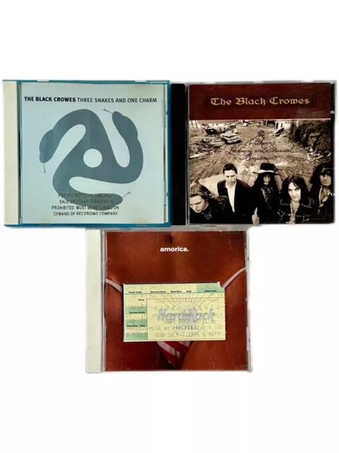 THE BLACK CROWES CD Lot X3 Promo CD & 1996 Concert Ticket Stub AMORICA