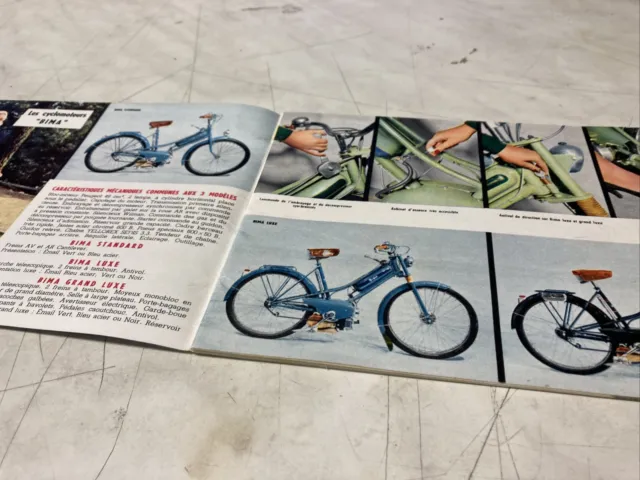 Peugeot cyclo moto scooter 1956 catalogue brochure prospectus 2