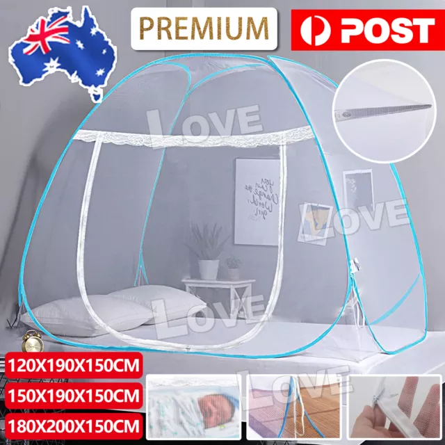 Mosquito Net Automatic Canopy Dome Insect Home Bed Netting Camping Tent Folding