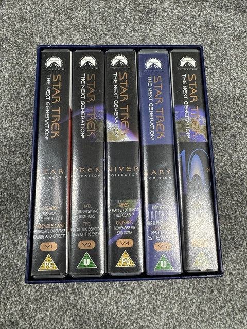 British Box Set Actor STAR TREK NEXT Generation VHS Box Set 10th Anniversary Collectors ...