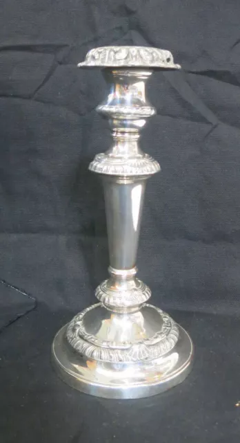 Antique Victorian  English Sheffield Sterling Silver Candle Holder