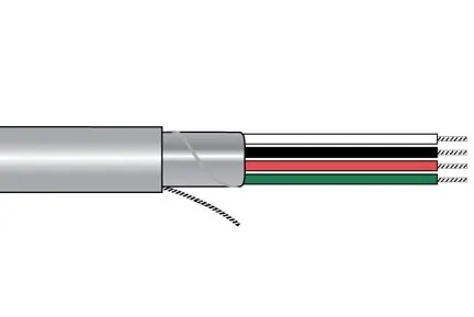 Alpha Wire 2461C-SL001 Multi-Conductor Cable Tape Polypropylene 2 Conductors ...