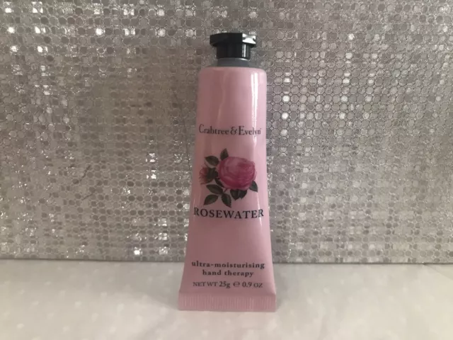 Crabtree & Evelyn Rosewater Hand Therapy 25g Mini New and Sealed