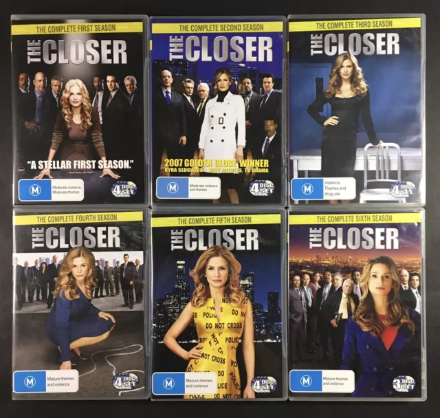 The Closer Series 1-6 DVD Kyra Sedgwick R4 Seasons 1, 2, 3, 4, 5, 6 Lot Bundle