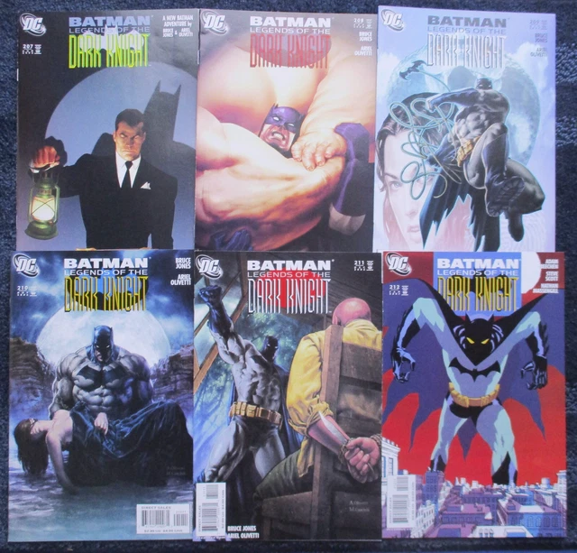 6 Issue COMIC Lot: BATMAN: LEGENDS OF THE DARK KNIGHT #207-212 DC 2006-2007