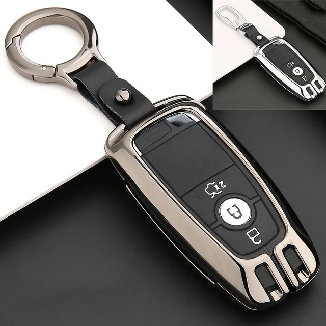 Armor Metal Car Key Fob Case Cover For Ford F-150 Fusion Explorer Mustang Edge