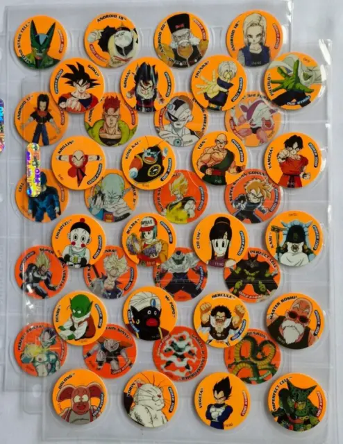 Dragon Ball Z Tazos Series 1 Fluro Complete Set 40/40