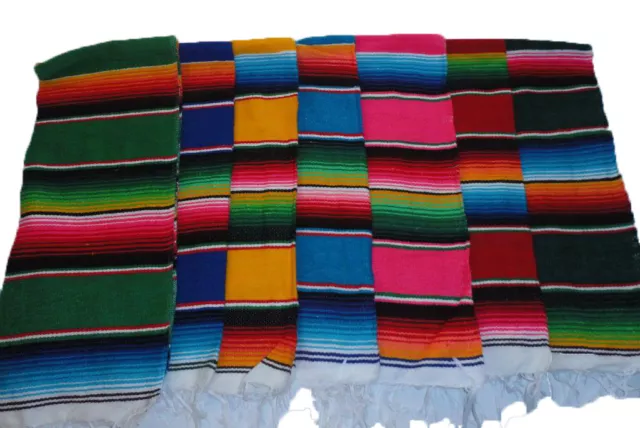 30 x 14 inches Mini Sarape Serape Mexican Saltillo Southwestern