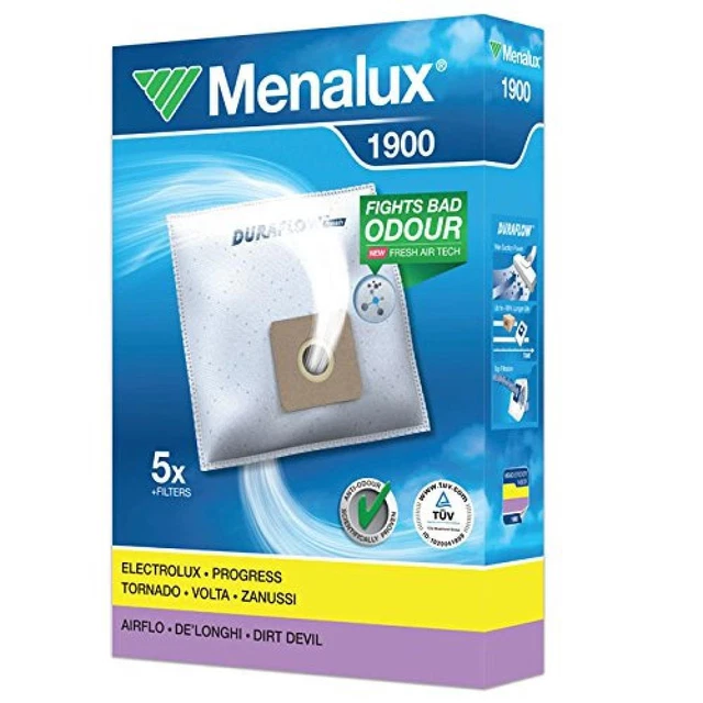 Menalux 900196127 1900 Sacchetti per Traini Daewoo/De Longhi /Dirt Devil /AEG -