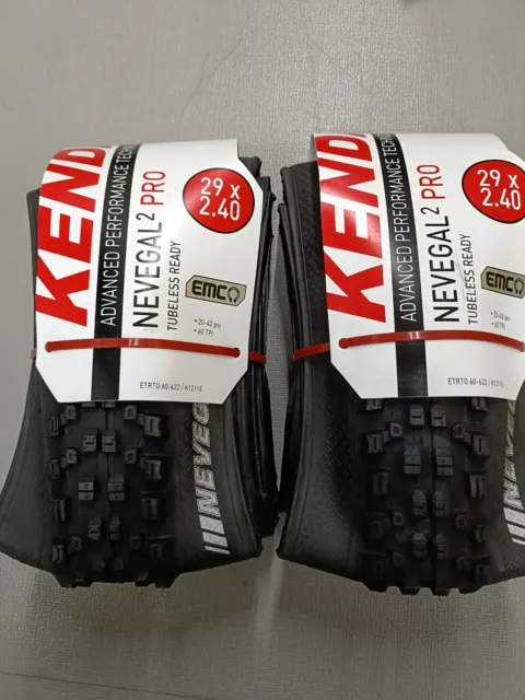 Kenda Nevegal 2 Pro ATC EMC 29 X 2.40 Tubeless Foldable Tyre MTB Enduro - Pair