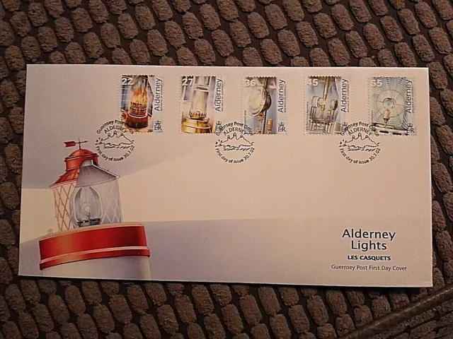 Alderney First Day Cover 2002 Alderney Lights