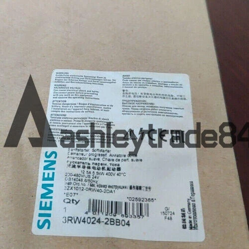 Neu 1PC Siemens 3RW4024-2BB04 Weich Starter 5.5KW 3RW40242BB14