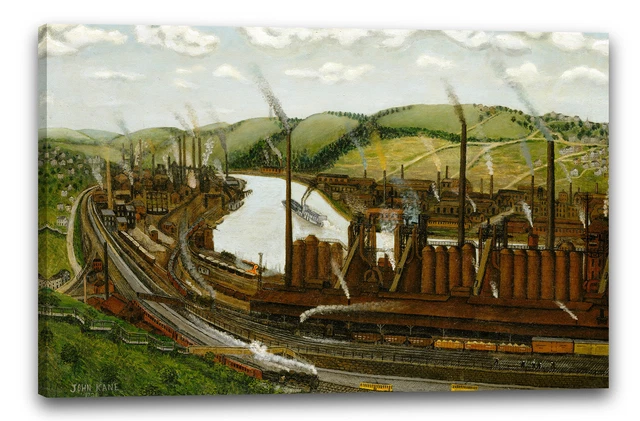 Tableau Déco Forêt D'automne Avec Pont Couvert - Toile/cadre Prêt à Accrocher