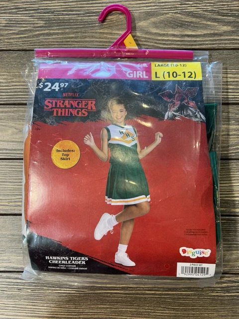 Disguise Stranger Things Hawkins Tiger Cheerleader Costume Halloween L 10 12