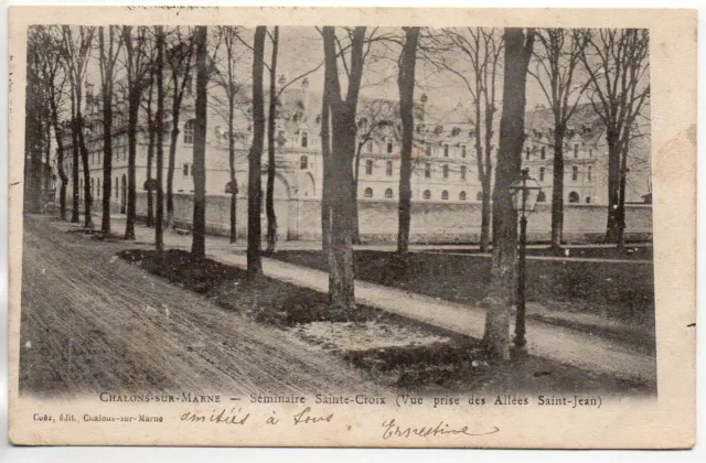 CHALONS SUR MARNE - Marne - CPA 51 - Enseignement - Grand Séminaire Sainte Croix
