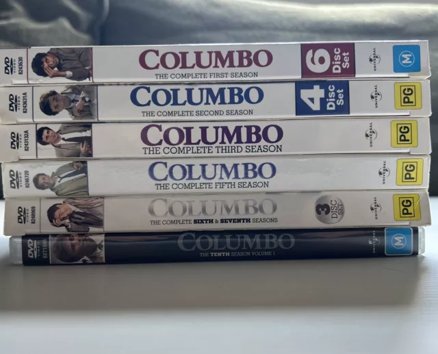 Columbo DVD Bundle Seasons 1,2,3,5,6,7 & 10 Volume 1 VGC 24 Discs R2&4 FREE POST 2