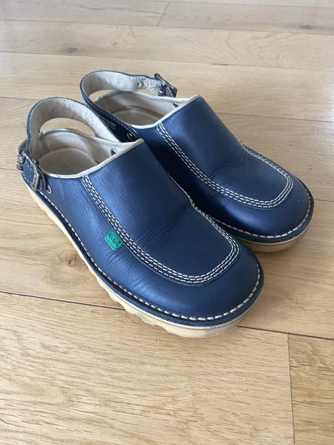 KICKERS BLUE SLINGBACK old school shoes size UK 5 29.50 PicClick UK