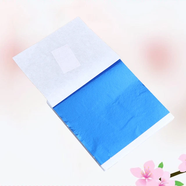 50 Pcs Imitation Feuille D'or Papier D'aluminium Pour De Couleur Cadeau