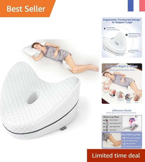 Coussin De Jambe Pour Personnes Alitées - Mousse Haute Densité - Soutien Ergonomique Genoux - Anti-escarres - Avec Ceinture
