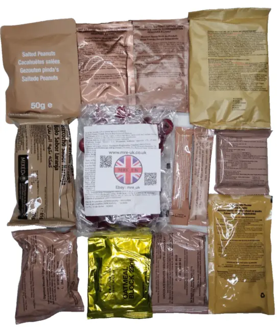 Mixed Snack Pack British Army Military Ration MRE  - Snacks  - Camping - Fishing