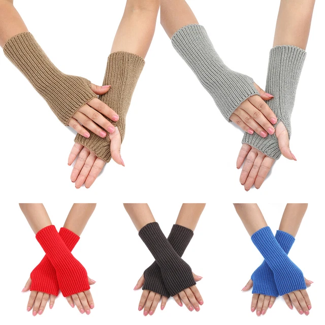 Vêtements Manches Bras Bracelet Accessoires Gants Chaud Demi-Doigt Sans ✿