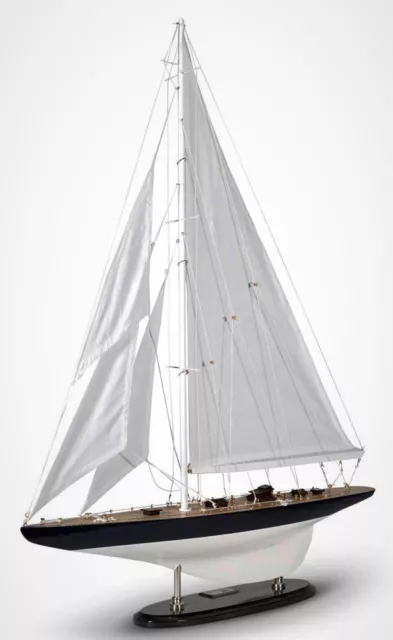 America's Cup Rainbow J Class Yacht 1934 Wood Model 26" Fully Assembled Sailboat