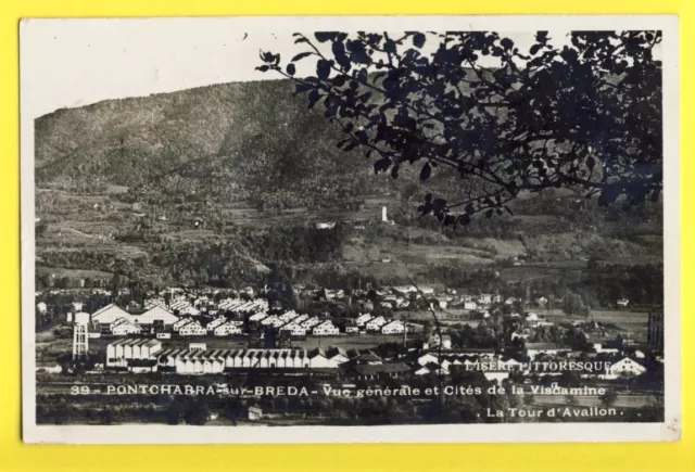 cpa 38 - PONTCHARRA (Isère) sur Breda Vue Générale CITÉS de la VISCAMINE Usines