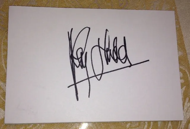 Roy Hudd Signed 6X4 White Card Tv Autograph Radio & Comedy Actor 100% Genuine
