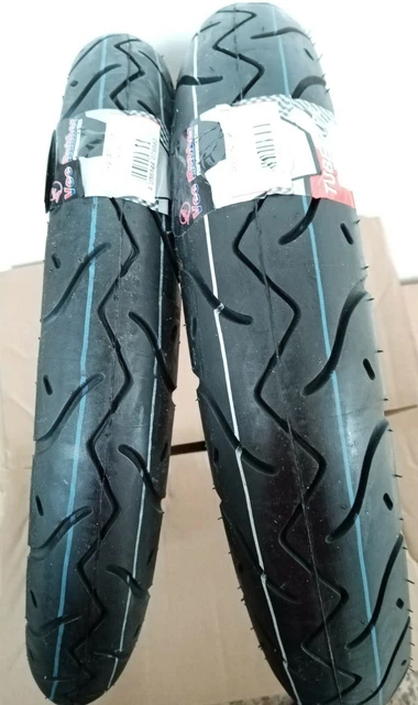 COPPIA GOMME VEE RUBBER 2.50-16 42J 2.25-16 38J VRM-099 - Foto 2