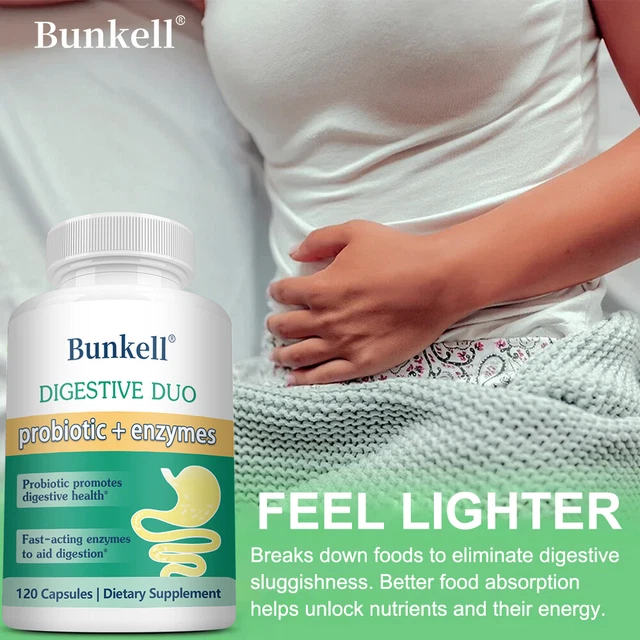 DIGESTIVE PROBIOTIC + Enzymes Capsules Digestion Function And Immunity