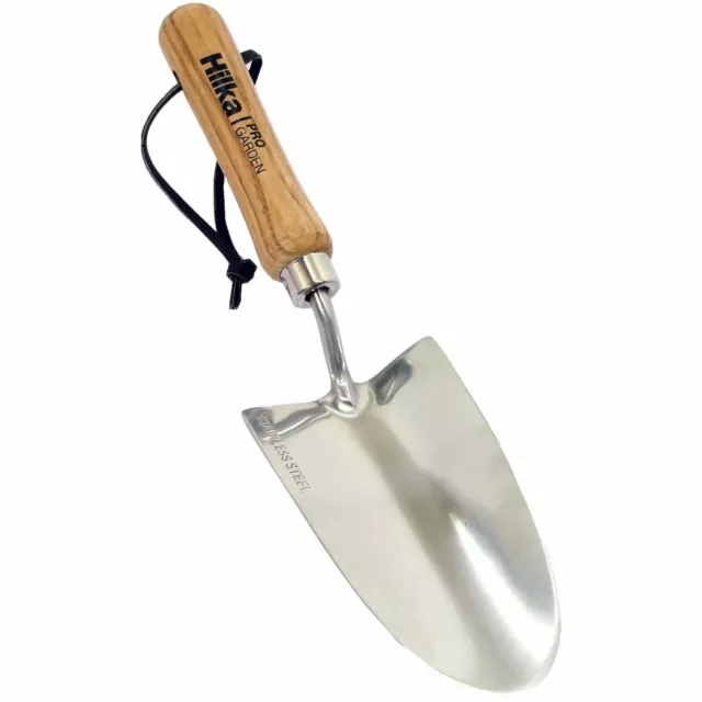 Hilka Pro Garden Stainless Steel Hand Transplanting Trowel - Garden, Planting