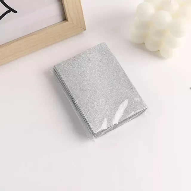 50Pcs Kpop Card Sleeves Card Holder Frosted Bling Photocard Holder Card Films