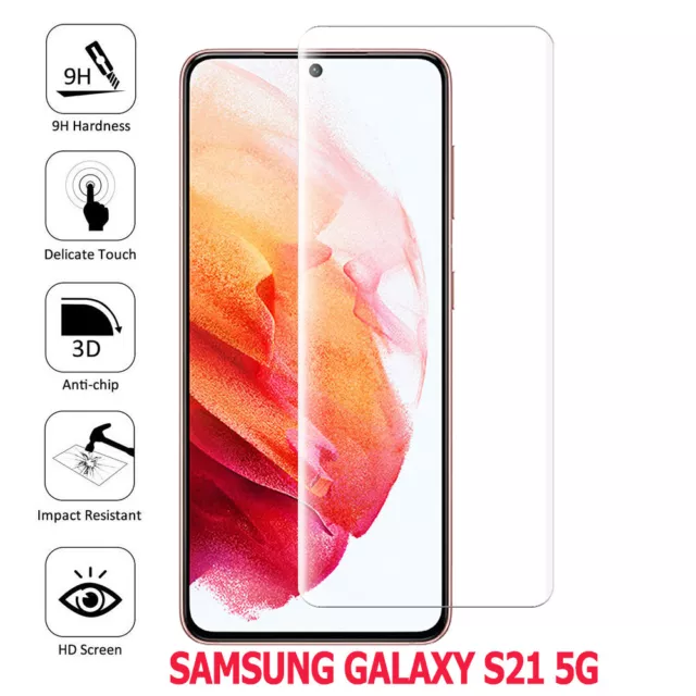 NEW'C Lot de 3, Verre Trempé pour Samsung Galaxy S21 5G (6.2