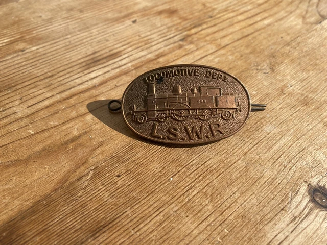 LSWR LONDON SOUTH Western Railway Rail Locomotive Loco Dept Train Badge ...