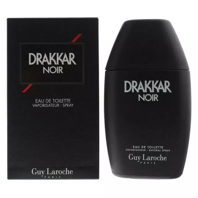 Guy Laroche Drakkar Noir Men 200Ml Edt Spray For Him - New Boxed & Sealed - Uk